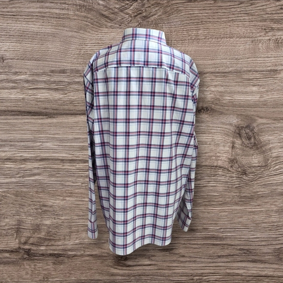 UNTUCKit White, Blue And Red Plaid Long Sleeve Shirt Size XXL - Picture 4 of 7